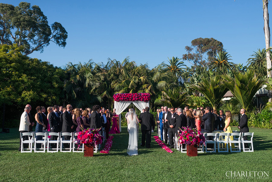 ceremony at Santa Barbara monte vista location